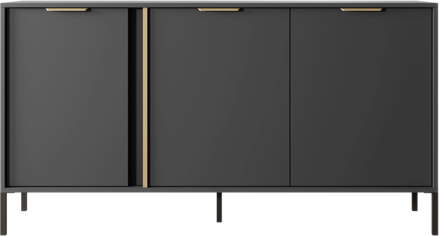 Lars_21_3d Μπουφές Lars ανθρακί 153x81x40cm - Image 1