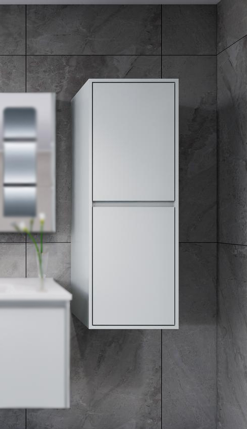 Lavare_Στήλη_white Στήλη LAVARE Κρεμαστή 37cm χρ. WHITE 3CLAV037WH - Image 1