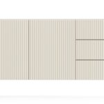 Μπουφές Muti με συρτάρια Λευκό Kazmir 147x81x40cm