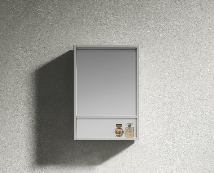 Mirror-THALEIA-50 ΚΑΘΡΕΦΤΗΣ THALEIA 500x650mm χρ.SILVER GREY ΠΟΛΥΑΙΘΥΛΕΝΙΟ (HDPE High Density) - Image 1