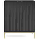 Μπουφές Nova Ανθρακί + Χρυσό 104x125x39cm