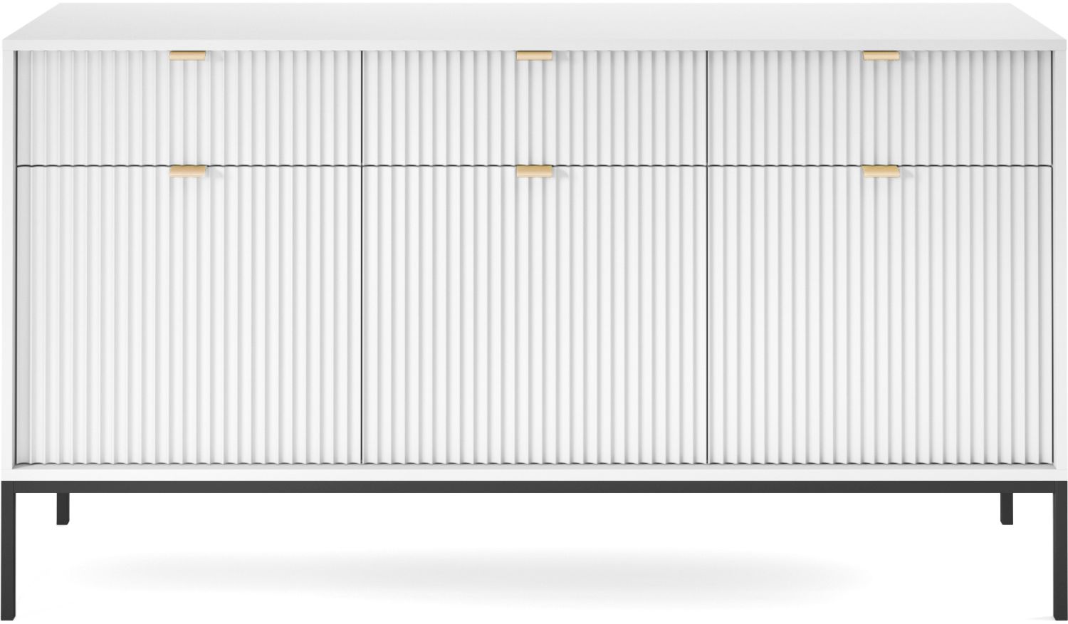 Nova_21_b_B2 Μπουφές Nova Λευκό 154x39x83cm - Image 1