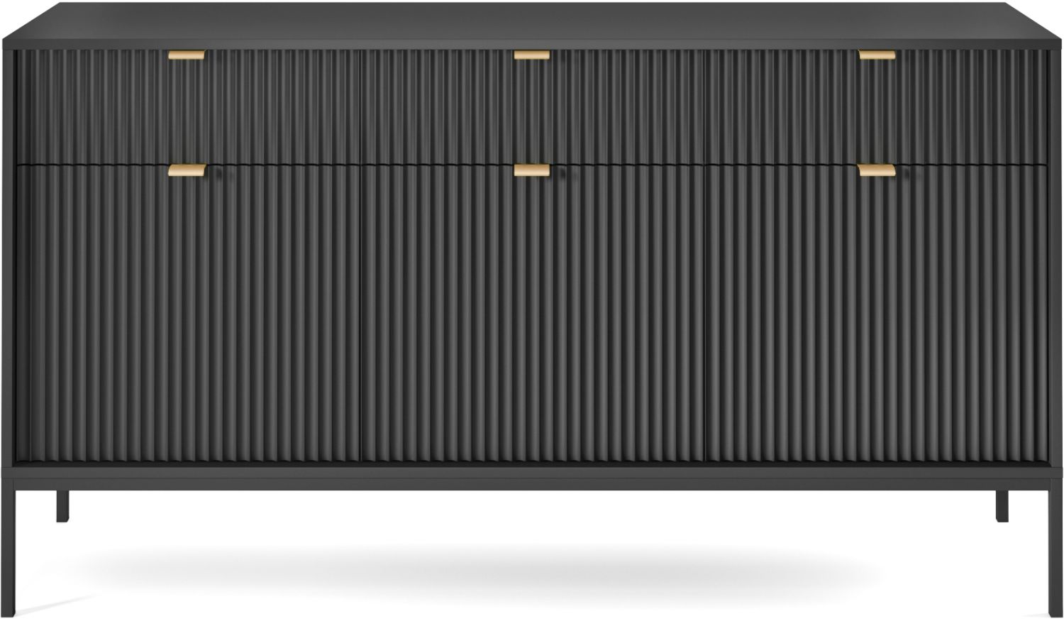 Nova_21_c_B2 Μπουφές Nova Ανθρακί 154x39x83cm - Image 1