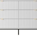 Συρταριέρα Nova χρώμα λευκό με 6 συρτάρια 154x91x39cm