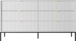 Συρταριέρα Nova χρώμα λευκό με 6 συρτάρια 154x91x39cm