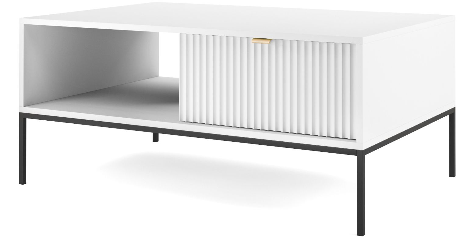 Nova_40_b_B Τραπεζάκι Nova Λευκό Μ104xΠ68xΥ46cm - Image 1