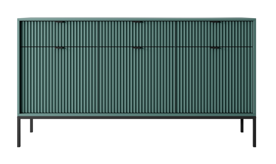 Nova_KSZ154_Lab_b Μπουφές Nova Πράσινο + Ανθρακί 154x83x39cm - Image 1