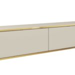 Έπιπλο τηλεόρασης ORO επιτοίχιο Μπεζ 135x30x32cm