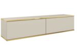 Έπιπλο τηλεόρασης ORO επιτοίχιο Μπεζ 135x30x32cm