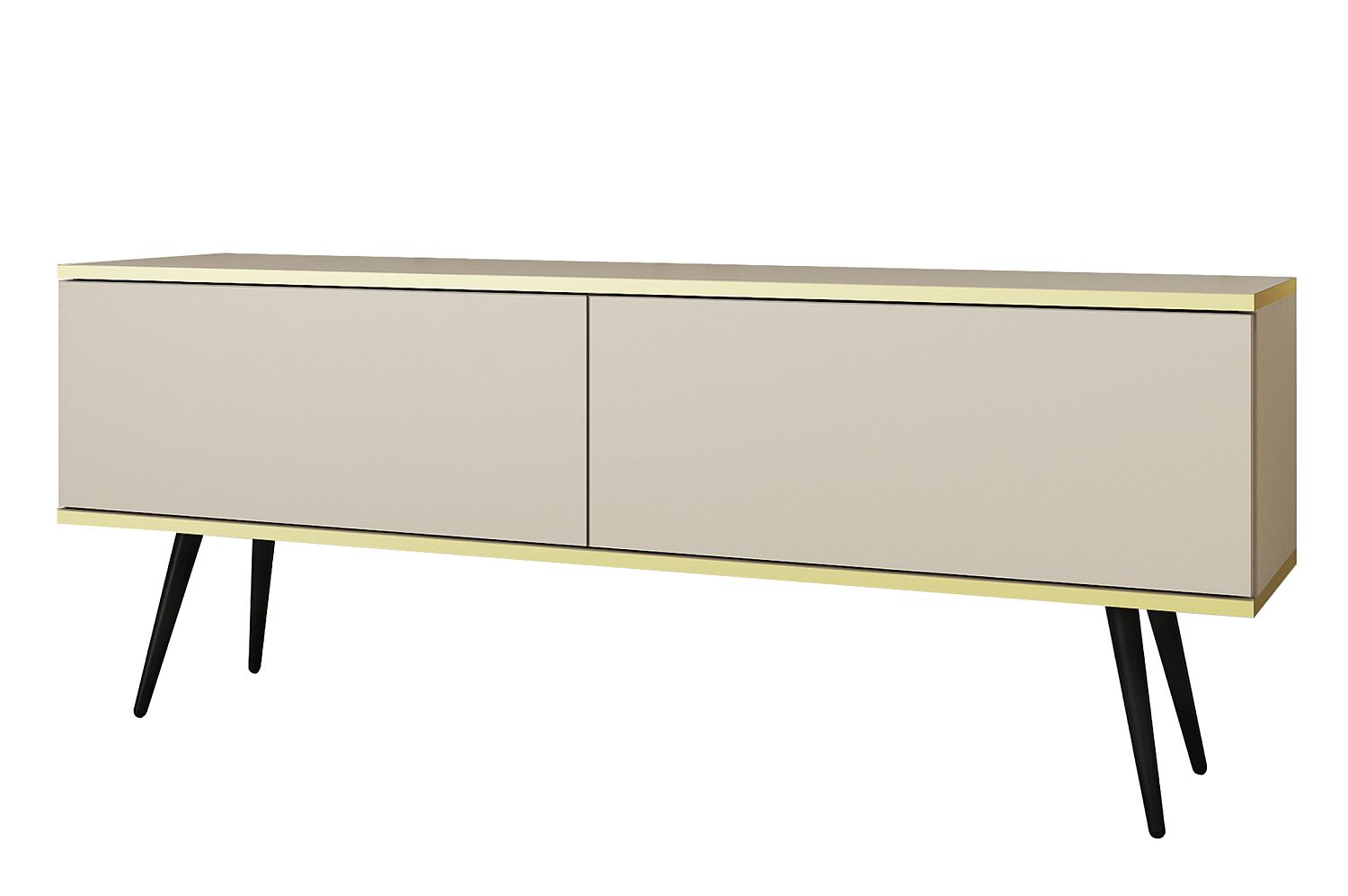 ORO_135_BEZBL Έπιπλο τηλεόρασης ORO Μπεζ 135x53x32cm - Image 1