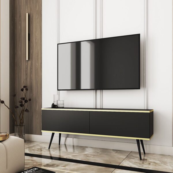 Έπιπλο τηλεόρασης ORO Aνθρακί 135x53x32cm