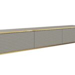 Έπιπλο τηλεόρασης ORO_MDF επιτοίχιο γκρι 175x30x32cm