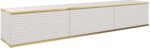 Έπιπλο τηλεόρασης ORO_MDF επιτοίχιο Λευκό 175x30x32cm