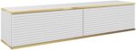 Έπιπλο τηλεόρασης ORO_MDF επιτοίχιο Λευκό 135x30x32cm