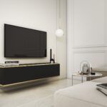 Έπιπλο τηλεόρασης ORO επιτοίχιο ανθρακί 135x30x32cm