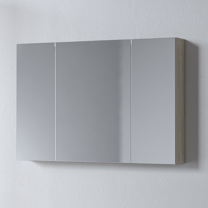 Omega_Beige_oak_MIRROR_90 Καθρέφτης OMEGA BEIGE OAK 90 3MOM090BO0W με ντουλάπια 90x14x65cm - Image 1