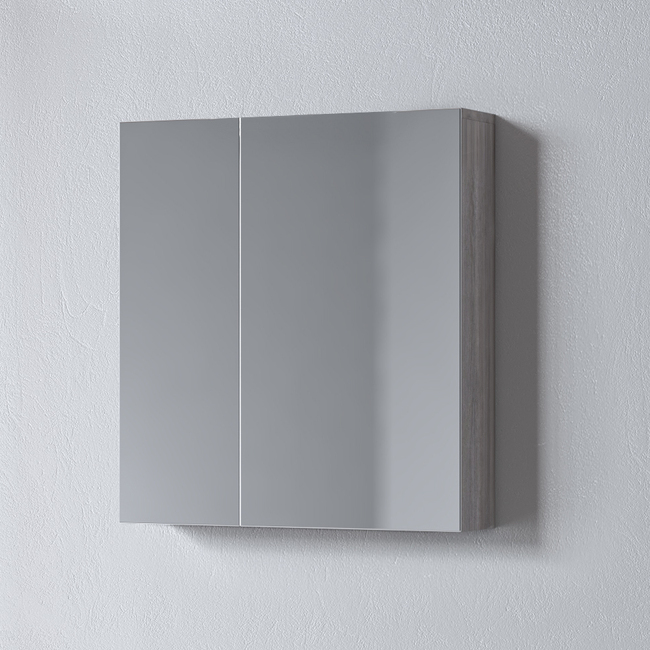 Omega_Grey_mirror_60 Καθρέφτης OMEGA GREY OAK 60 3MOM060GO0W με ντουλάπια 59x14x65cm - Image 1