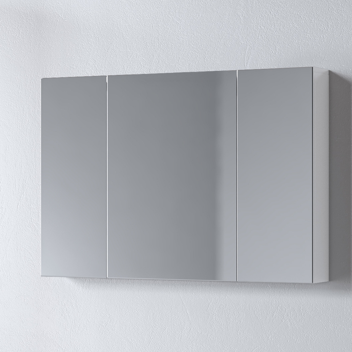 Omega_white_mirror_100-1 Καθρέφτης OMEGA WHITE 100 3MOM100GLNW με ντουλάπια 95x14x65cm - Image 1