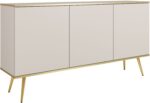 Μπουφές Oro Μπεζ με χρυσά πόδια 160x85x39cm