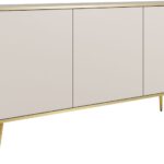 Μπουφές Oro Μπεζ με χρυσά πόδια 160x85x39cm