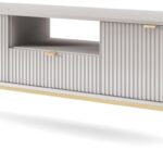 Έπιπλο τηλεόρασης Nova Γκρι + Χρυσό 154x39x56cm