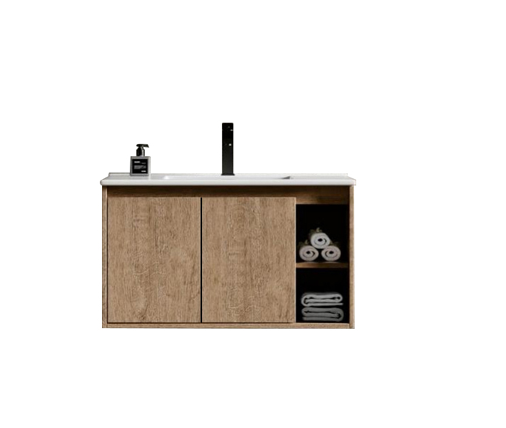 REA-80-1 Σετ Πάγκου REA 80 cm Κόντρα Πλακέ Θαλάσσης Plywood χρ. CAPUCCINO S3BREA080CAP - Image 1