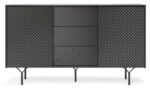 Μπουφές Raven ΙΙ με συρτάρια  Ανθρακί 144x38x83cm - Image 2