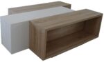 Τραπεζάκι Raylie-2 Φυσικό+Λευκό Μ110xΥ41xΠ75cm