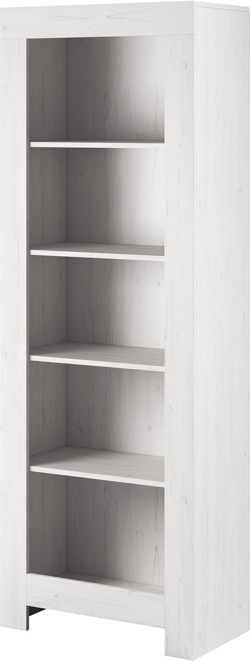 Rene_03 Βιβλιοθήκη Rene: Λευκό παλαιωμένο 70x197x37cm - Image 1