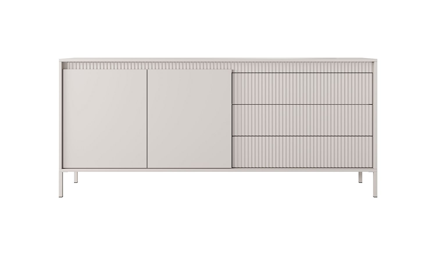 SENSO_21_B_bz Μπουφές Senso με συρτάρια μπεζ 187x81x40cm - Image 1