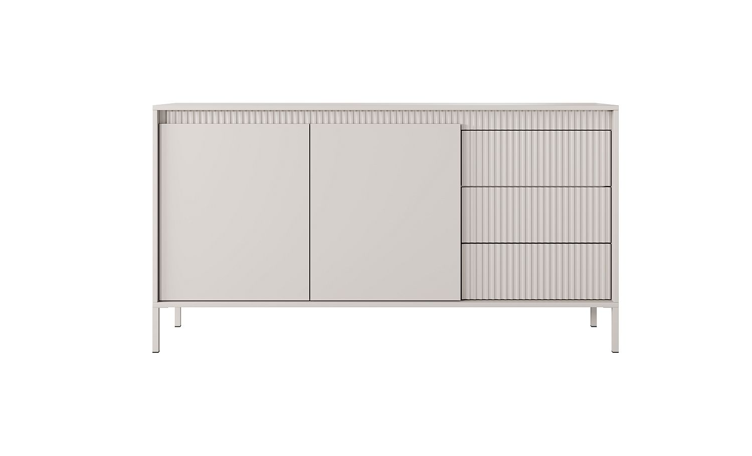 SENSO_21_bz Μπουφές Senso με συρτάρια μπεζ 153x81x40cm - Image 1