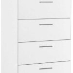 Συρταριέρα SFN-550-BB Trendline Λευκή 60x108x44cm