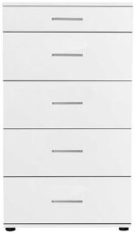Συρταριέρα SFN-550-BB Trendline Λευκή 60x108x44cm - Image 2