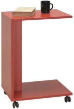 Τραπεζάκι SHP-109-KK C-Shape Κόκκινο Μ45xΥ65xΒ35cm - Image 2