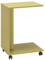 Τραπεζάκι SHP-108-YY C-Shape Κιτρινοπράσινο Μ45xΥ65xΒ45cm