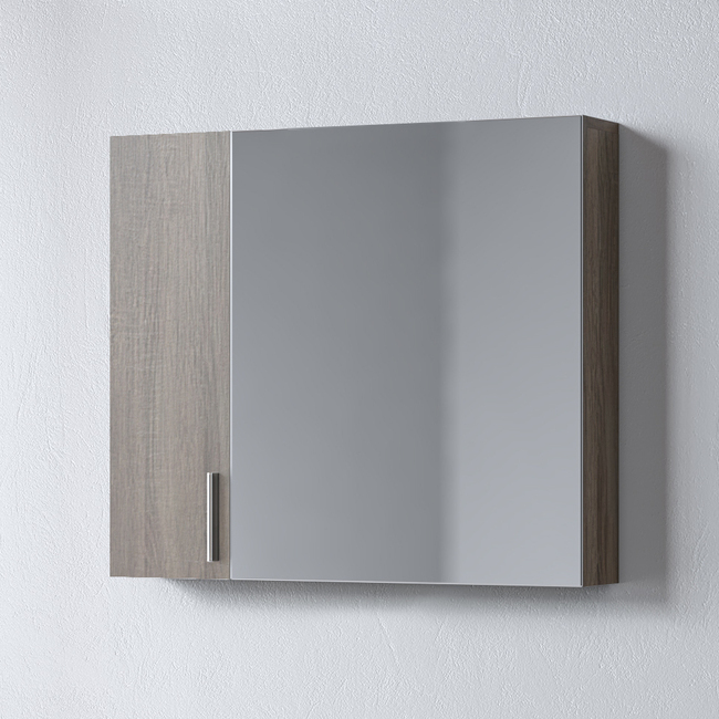 Siena_sonoma_DArk-_mirror_75 Καθρέφτης SIENA SONOMA DARK 75 3MSI075SD0W με ντουλάπια 75x14x65cm - Image 1
