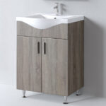 Πάγκος SIENA SONOMA DARK 65 S3BSI065SD0 61x34x69/79cm, Νιπτήρας 65x45cm
