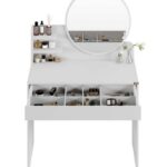 Τουαλέτα- μπουντουάρ MU-708-DD make up λευκή 90x138x45cm