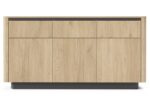 Μπουφές Torro με συρτάρια Φυσικό Cremona + Ανθρακί  163x82x38cm