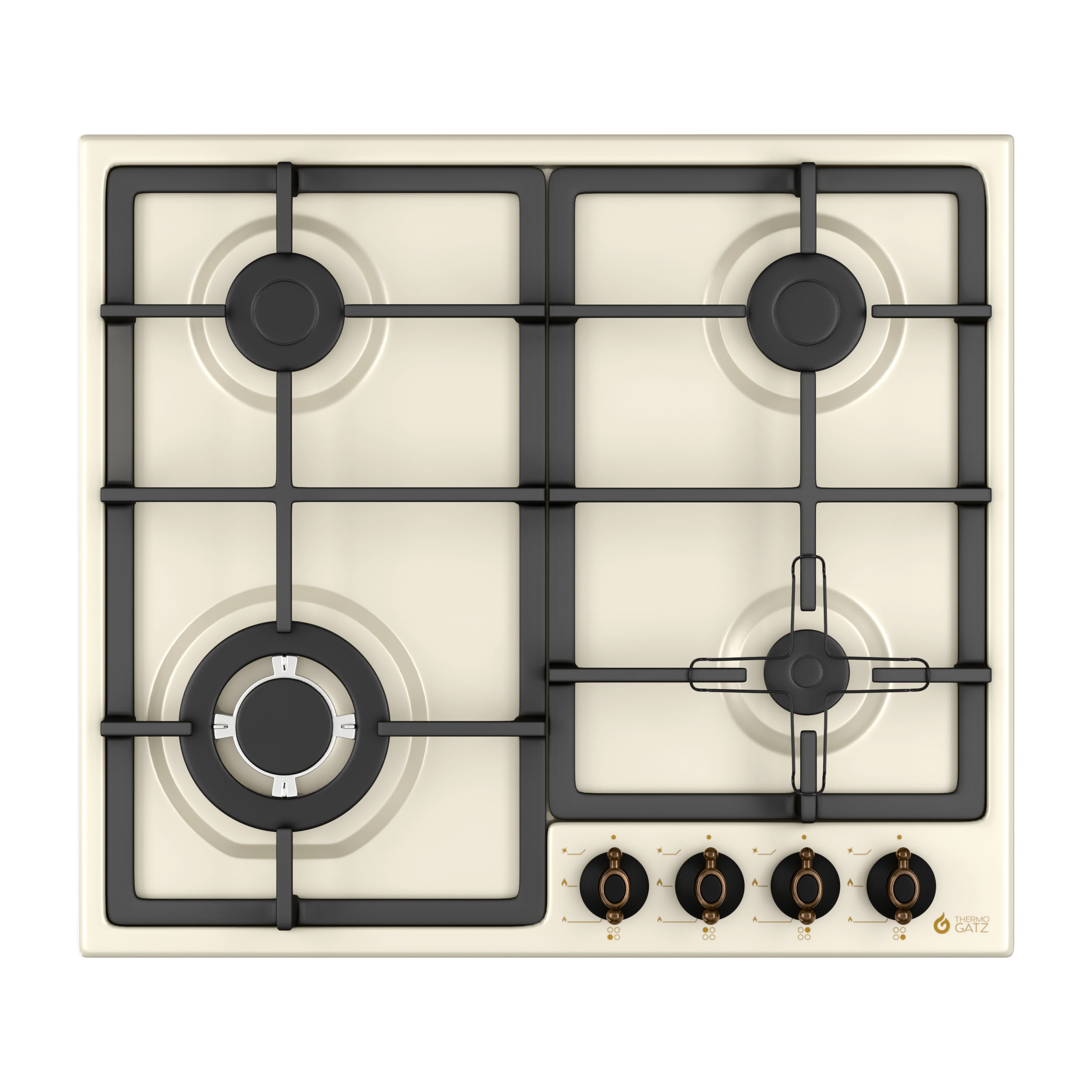 Thermogatz_Esties_Aeriou_Gas_Hob_TGS_9533_BEIGE__2__1735558483 ΕΣΤΙΕΣ ΑΕΡΙΟΥ TGS 9533 BEIGE - Image 1