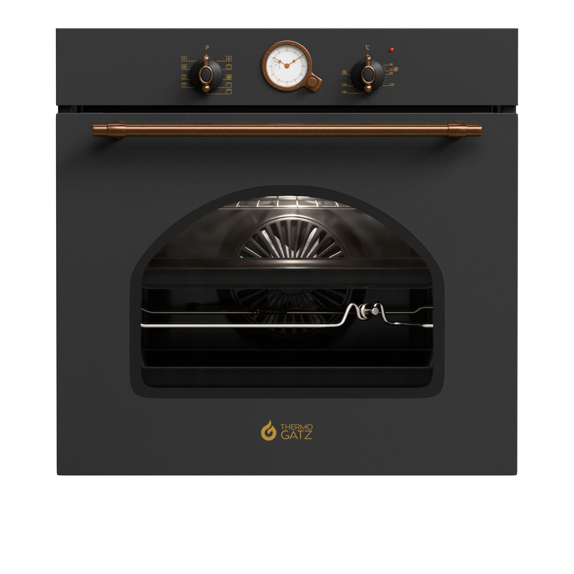Thermogatz_Fournos_Hlektrikos_Electric_Oven_TGS_5580_XL_RUSTIC_ANTH__2_ ΦΟΥΡΝΟΣ ΗΛΕΚΤΡΙΚΟΣ TGS 5580 XL RUSTIC ANTH 80Lt - Image 1