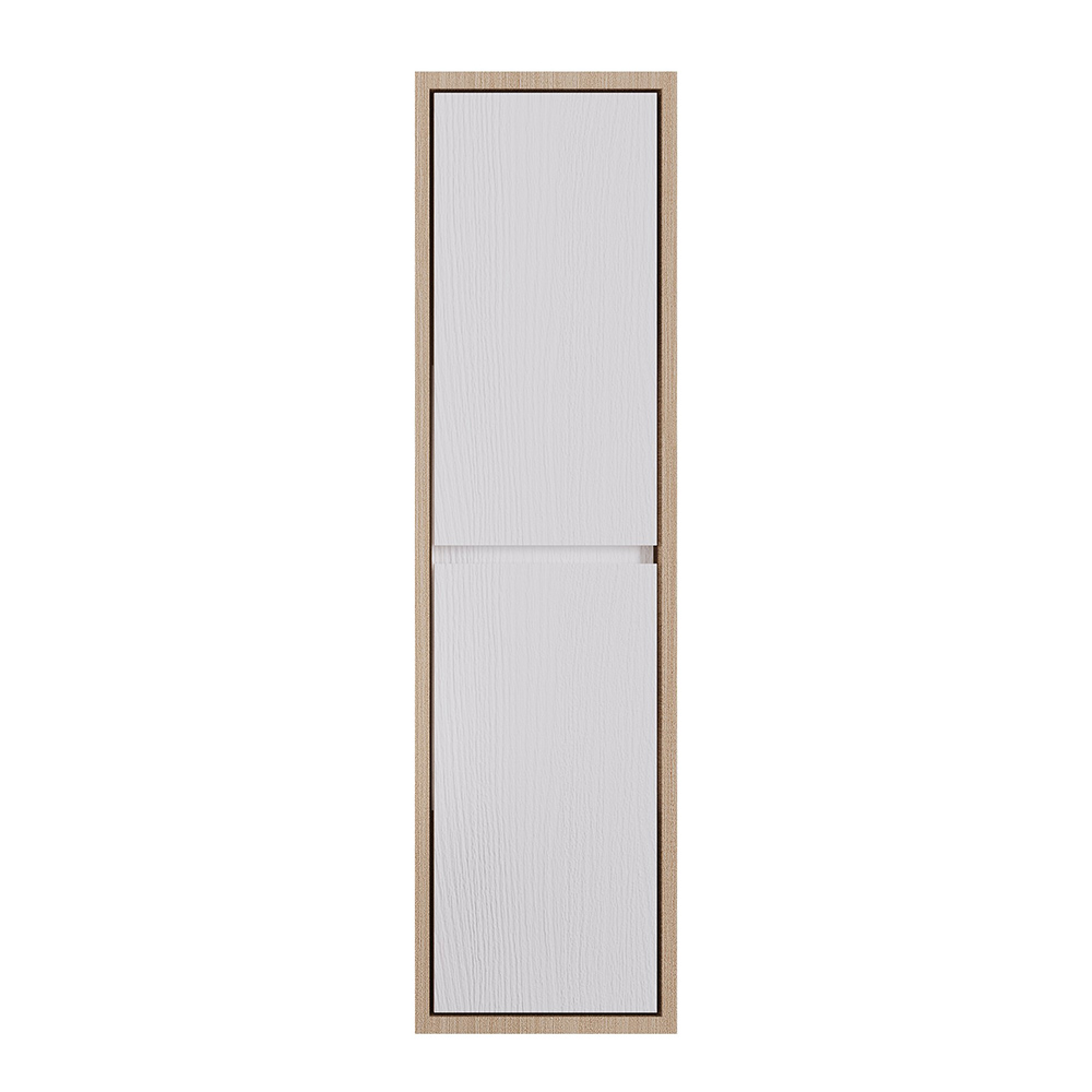 VERASIDE-CABINET Στήλη VERA Κρεμαστή 35cm χρ.WHITE/SONOMA 3CVER035WHS - Image 1