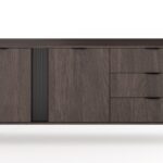 Μπουφές Veris σκούρη Βελανιδιά 195x81x38cm