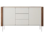 Μπουφές Wrap Λευκό Kazmir + Καρυδιά 141x82x39cm