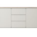 Μπουφές Wrap Λευκό Kazmir + Καρυδιά 141x82x39cm