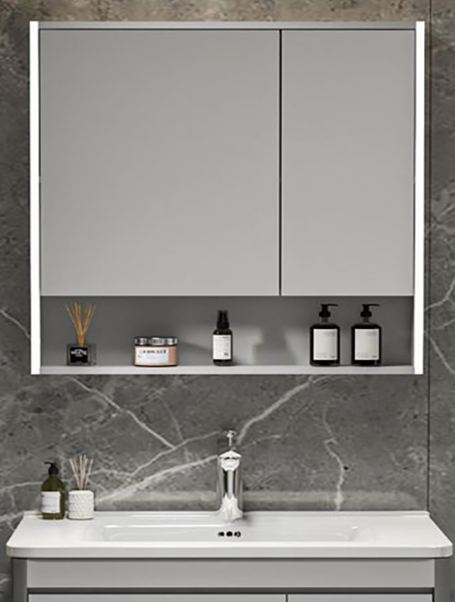 YVONNE-60-1 Καθρέφτης YVONNE LED 80cm χρ. GREY κωδ. 3MYVON075GR - Image 1