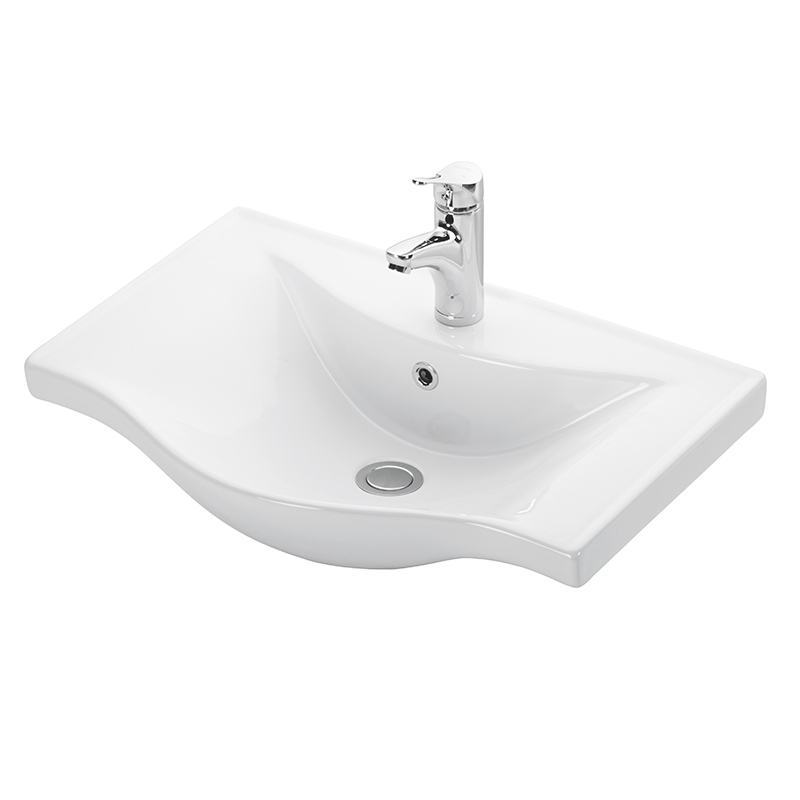 basic.7065 Νιπτήρας BASIC 65 γυαλιστερή πορσελάνη 65x46cm - Image 1
