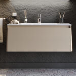 Πάγκος BELLA Μπεζ MDF 18mm Λάκα 100 S3BBEL100SBM 101x46.5x46cm