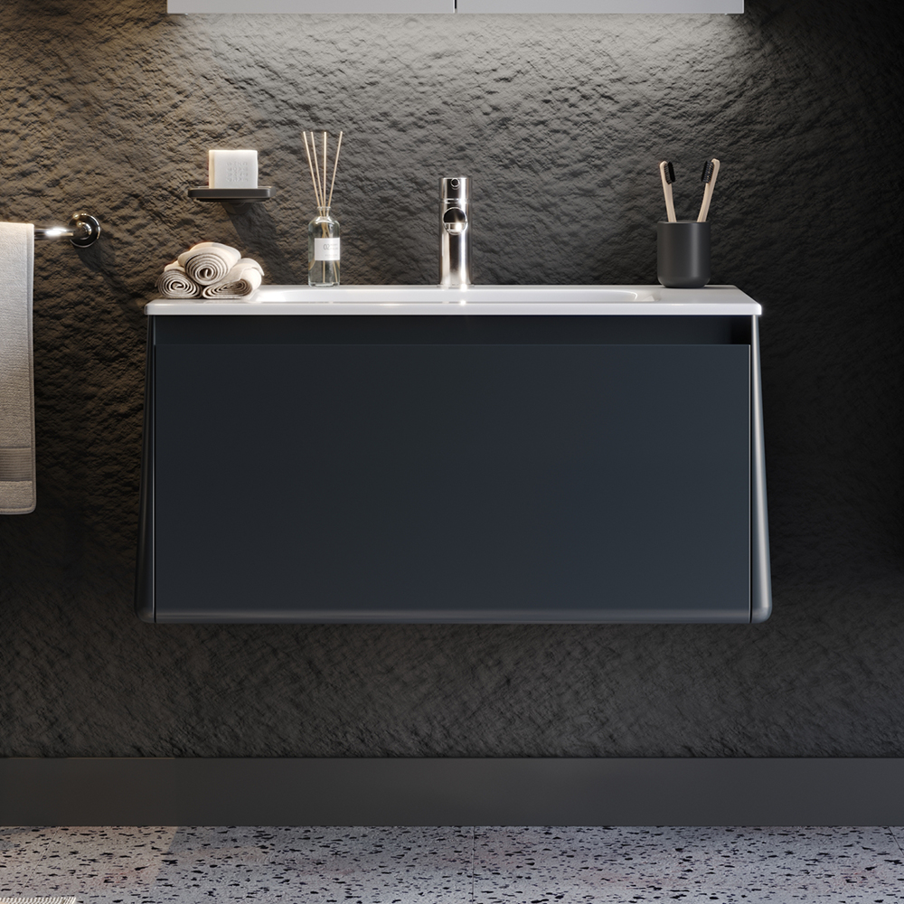 bella-80-ANTRASIT-GRIs Πάγκος BELLA Ανθρακί MDF 18mm Λάκα 80 S3BBEL080ANM 81x46.5x46cm - Image 1