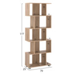 ΒΙΒΛΙΟΘΗΚΗ ΜΕΛΑΜΙΝΗΣ EZIR HM2385.02 SONAMA 70x25x177Υ εκ. - Image 2